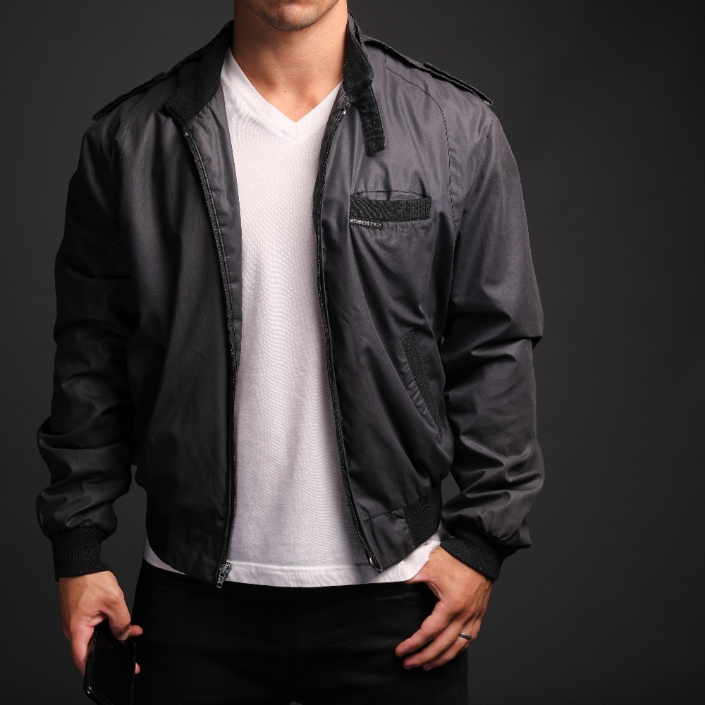 Members Only Men's Jacket Black Size 40